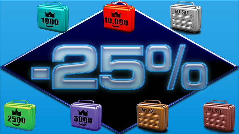 25% Discount on all the material briefcases!